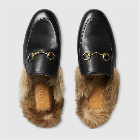 gucci slipper pelo|Gucci Princetown Shearling.